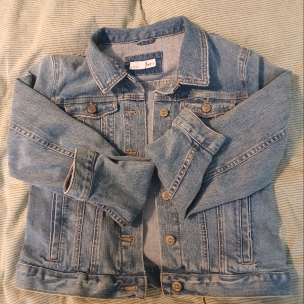 LOFT petite small denim jacket